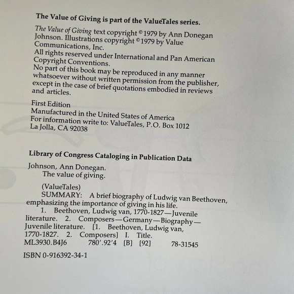 ValueTales Series Lot of 2-Value of Giving & Value of Saving Ben Franklin 1st Ed - Picture 6 of 12